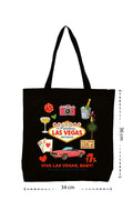 Las Vegas - Kanvas Çanta - Siyah