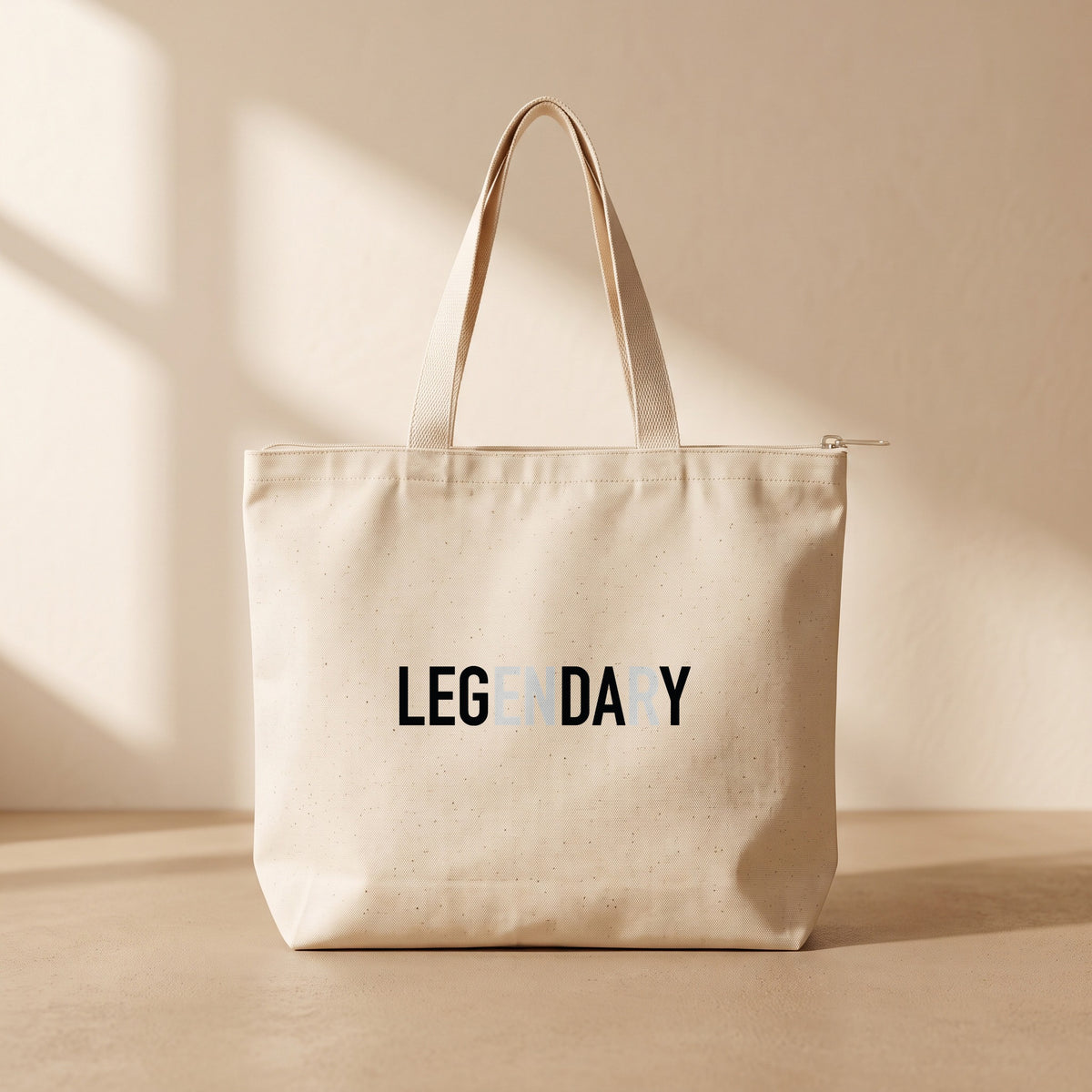 Leg'endary - Fermuarlı Tote Bag