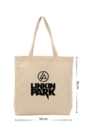 Linkin Park - Kanvas Çanta - Krem