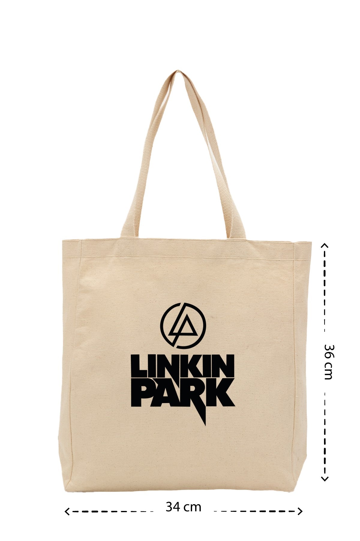Linkin Park - Kanvas Çanta - Krem