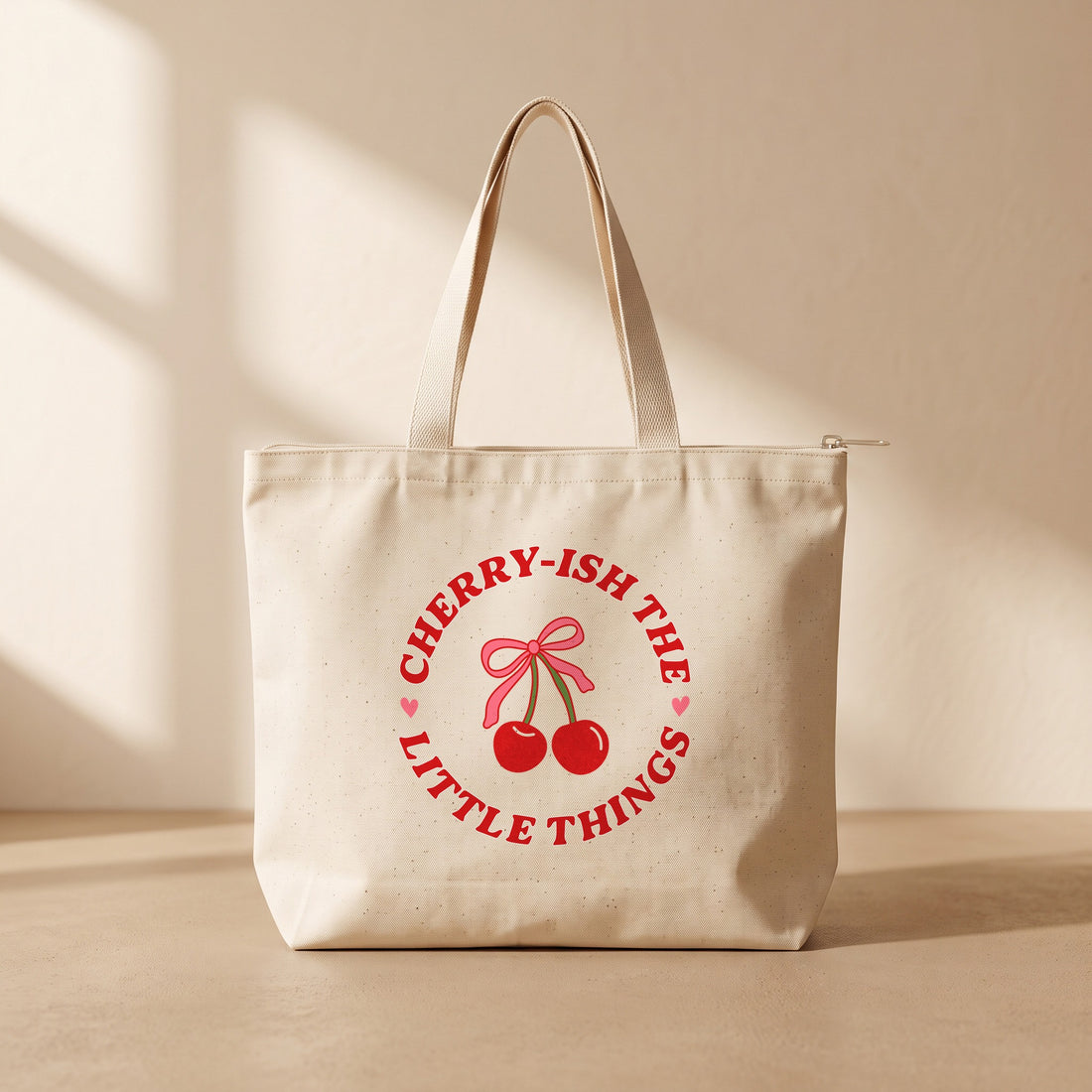 Little Cherry - Fermuarlı Tote Bag