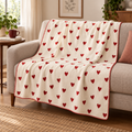 Little Red Hearts Polar TV Battaniyesi