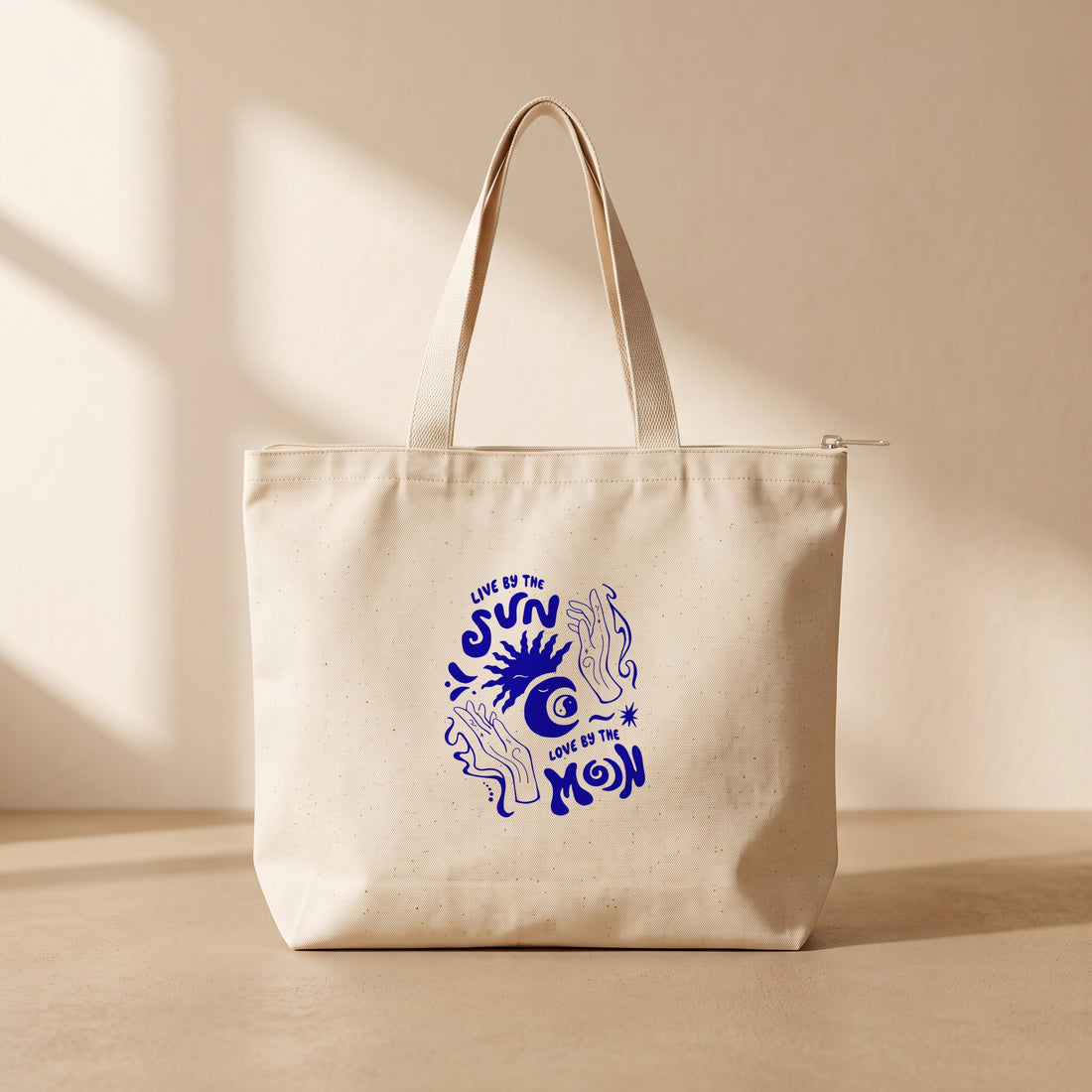 Live Sun - Fermuarlı Tote Bag