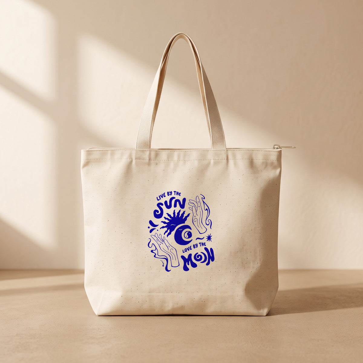 Live Sun - Fermuarlı Tote Bag