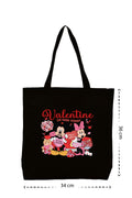 Love Minnie&Mickey - Kanvas Çanta - Siyah