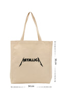 Metallica - Kanvas Çanta - Krem