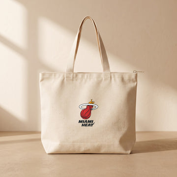 Miami Heat - Fermuarlı Tote Bag