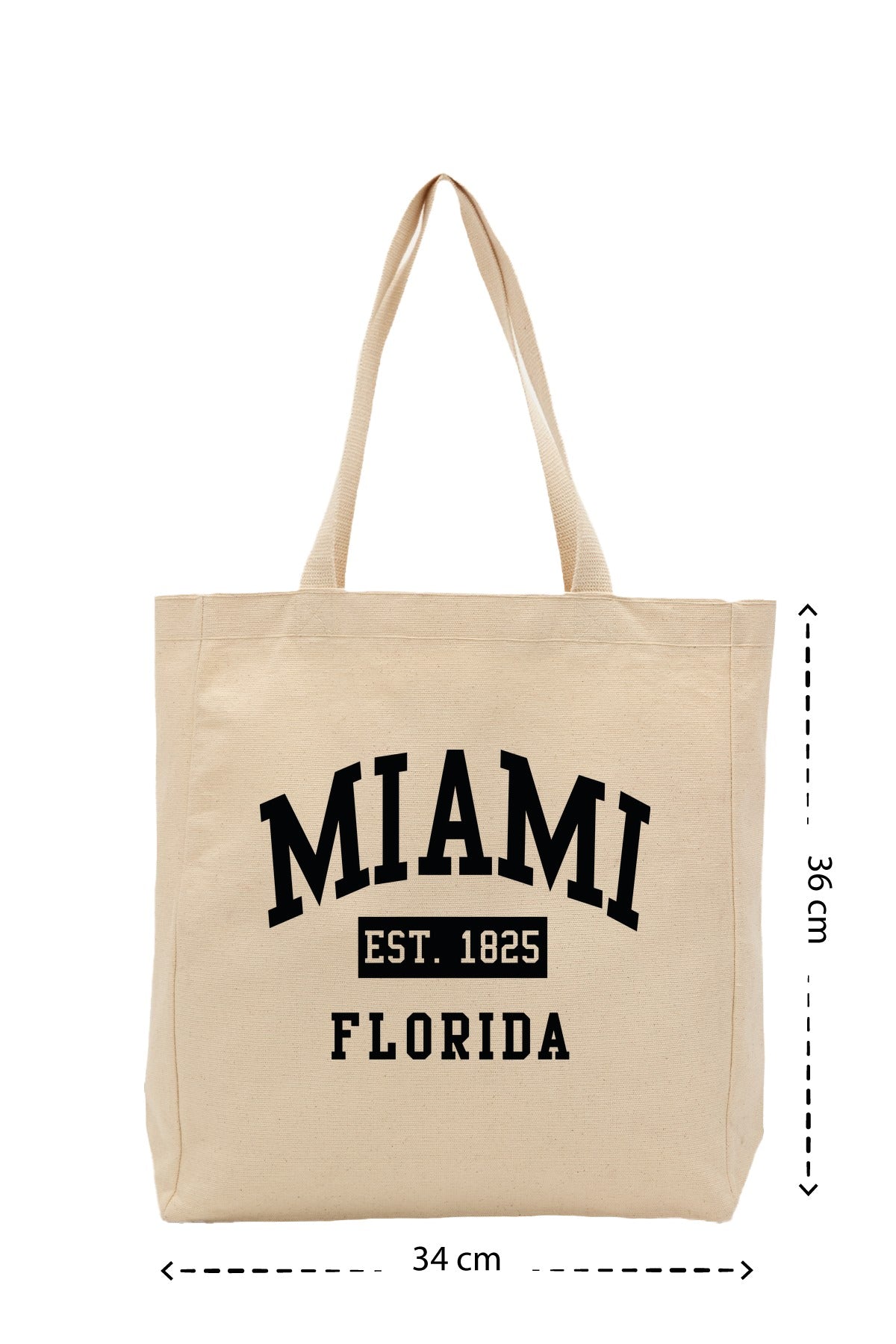 Miami - Kanvas Çanta - Krem