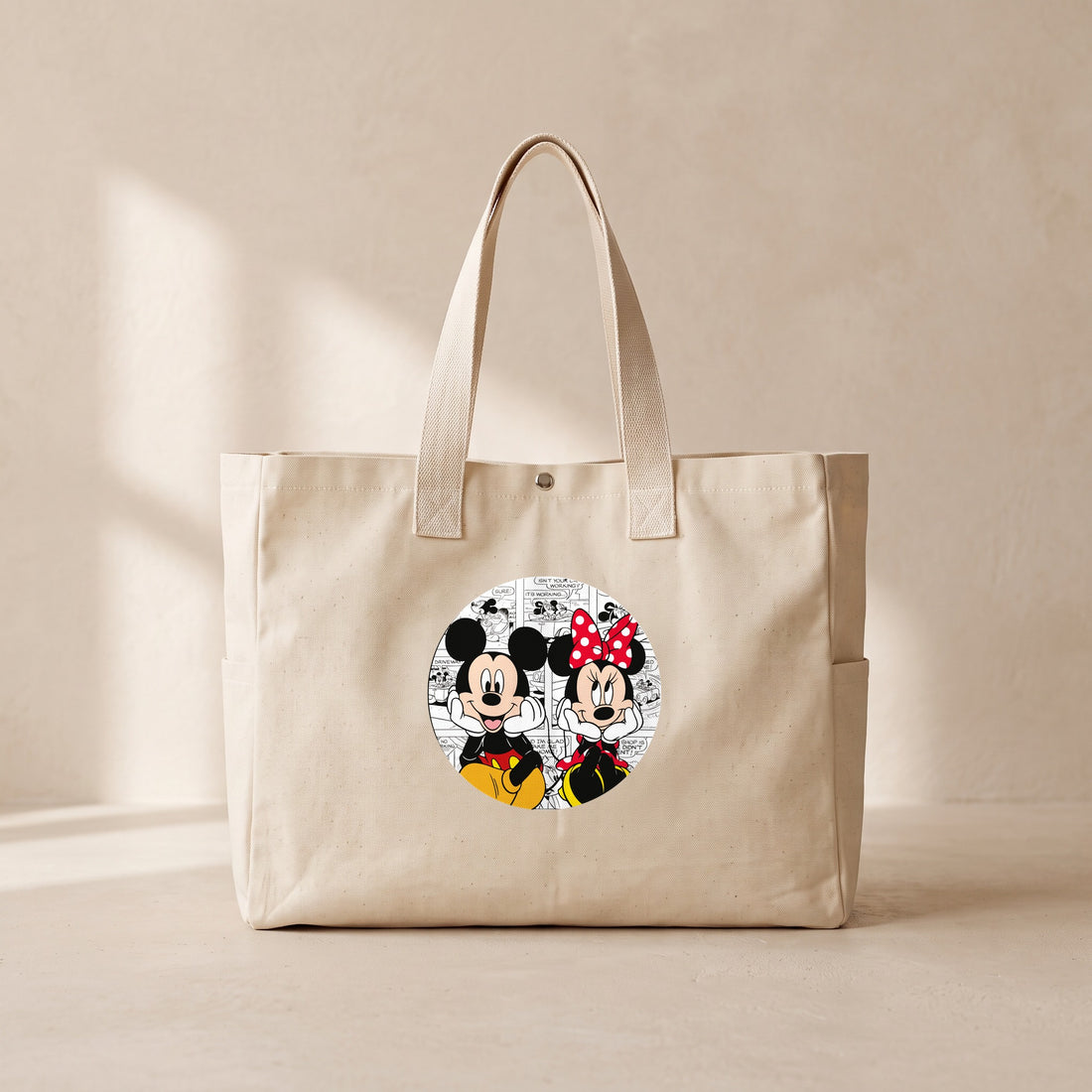 Mickey Love - Çıtçıtlı Tote Bag