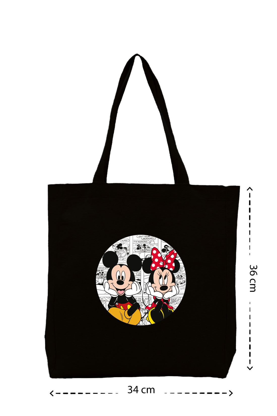 Mickey Love - Kanvas Çanta - Krem