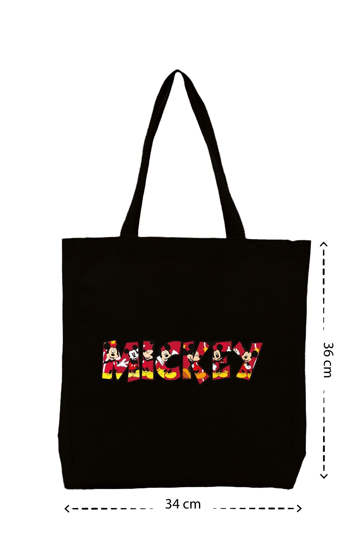 Mickey Mouse - Kanvas Çanta - Siyah