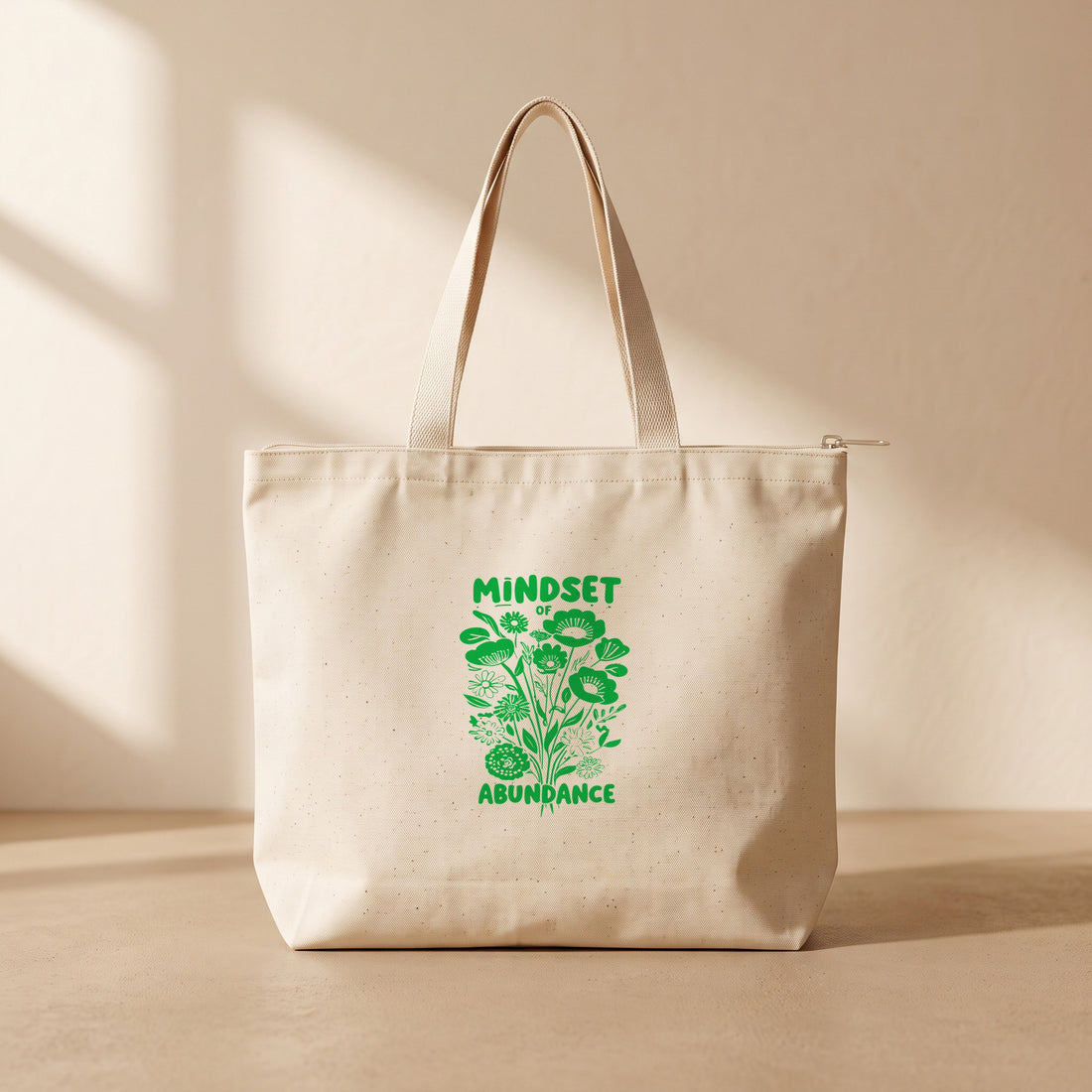 MindSet - Fermuarlı Tote Bag