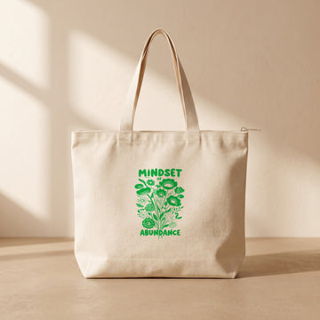MindSet - Fermuarlı Tote Bag