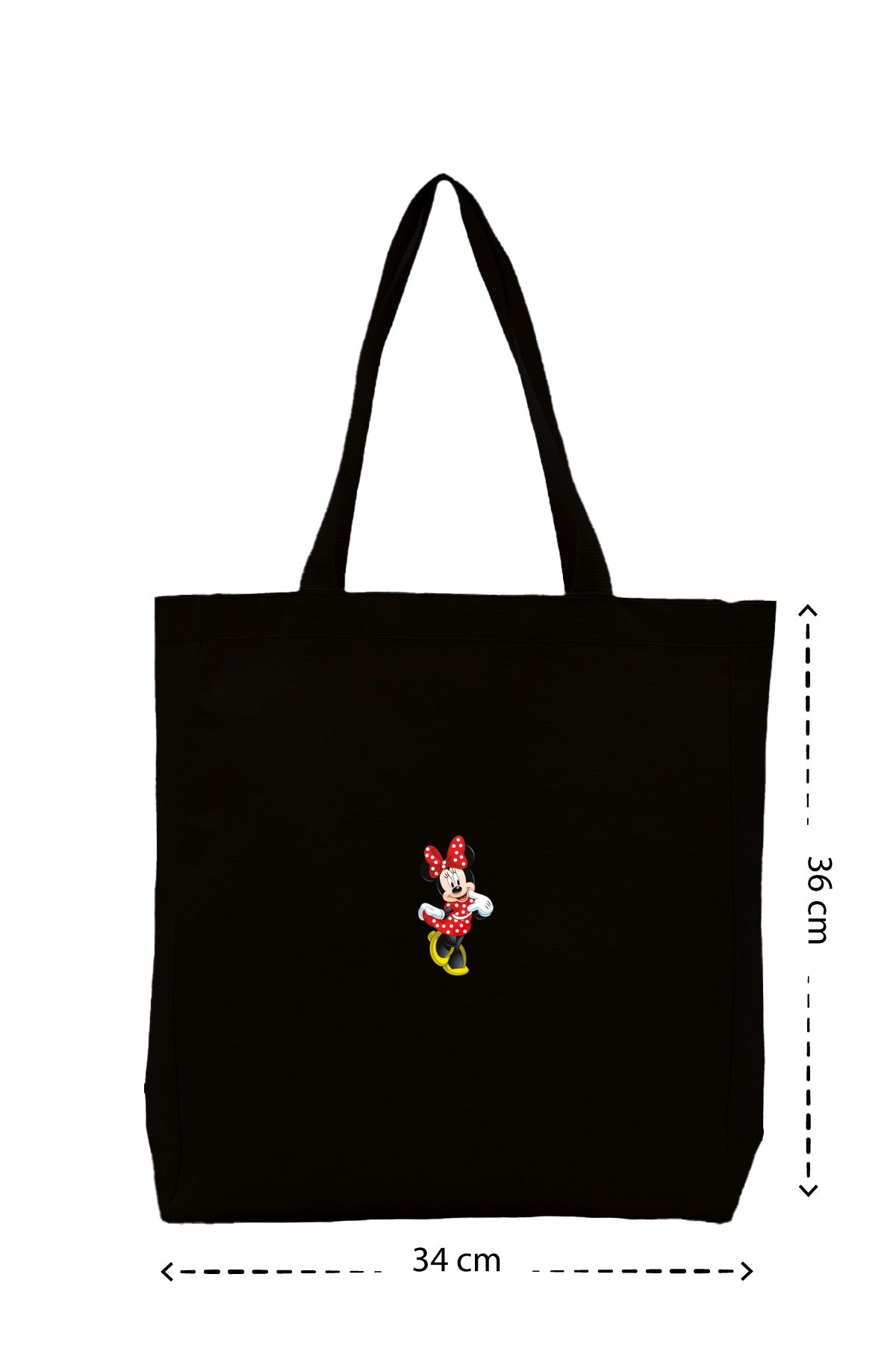 Minnie Mouse 2 - Kanvas Çanta - Siyah