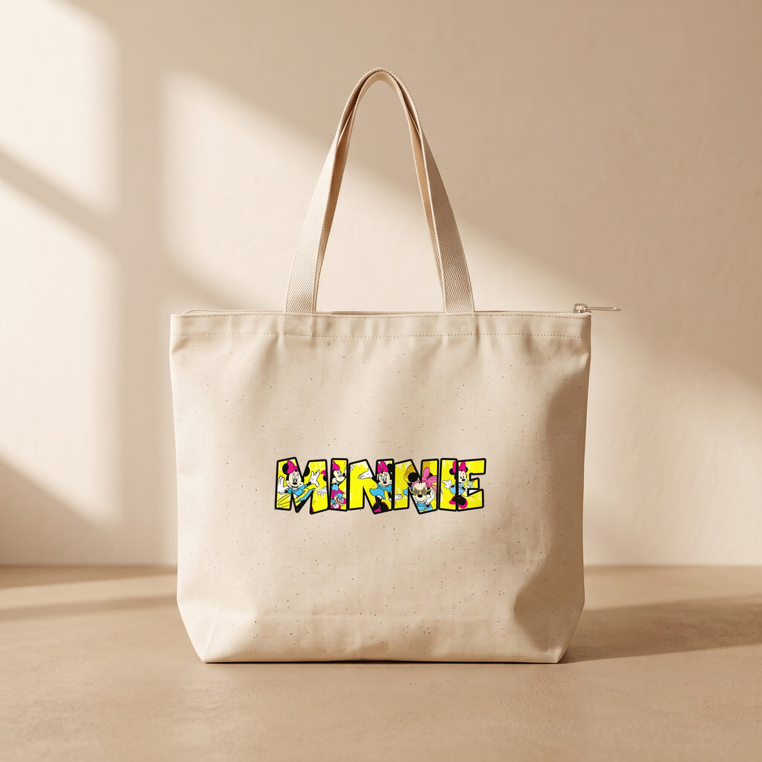 Minnie Mouse - Fermuarlı Tote Bag