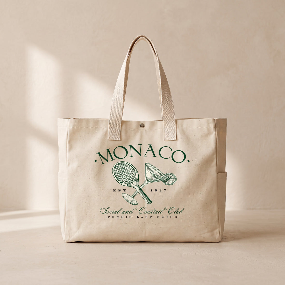 Monaco Social Club - Çıtçıtlı Tote Bag