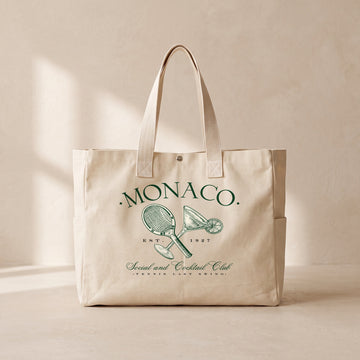 Monaco Social Club - Çıtçıtlı Tote Bag