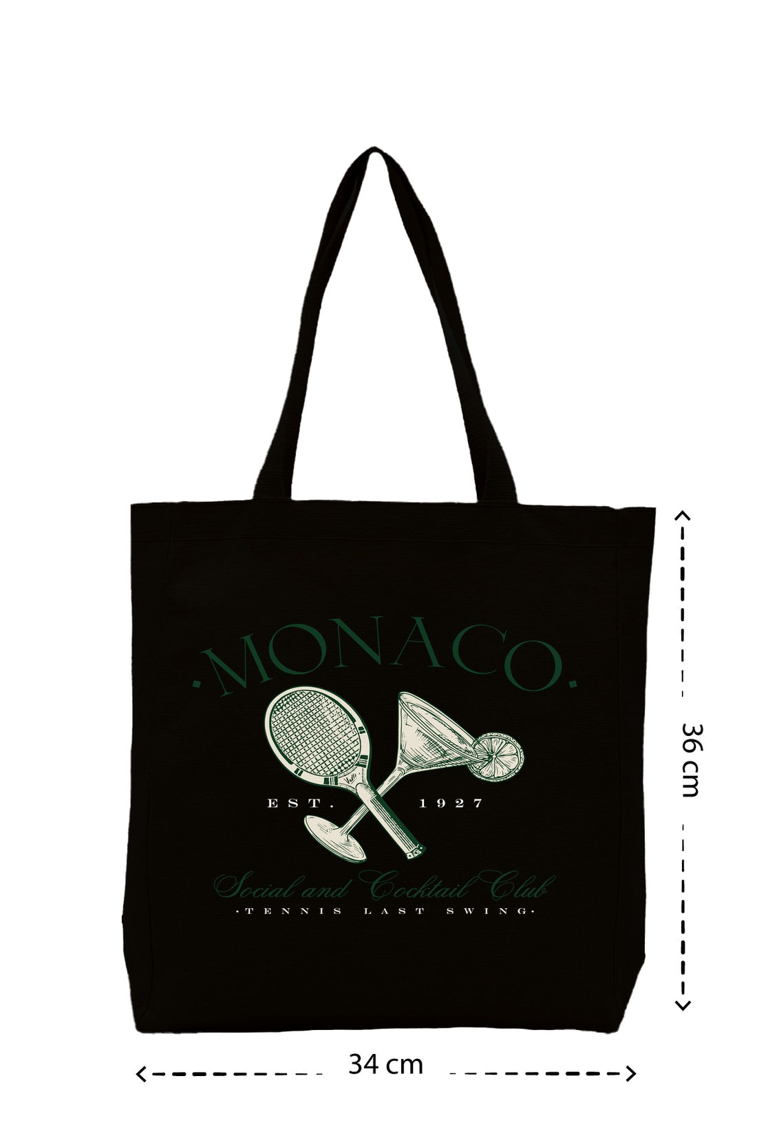 Monaco Social Club - Kanvas Çanta - Krem