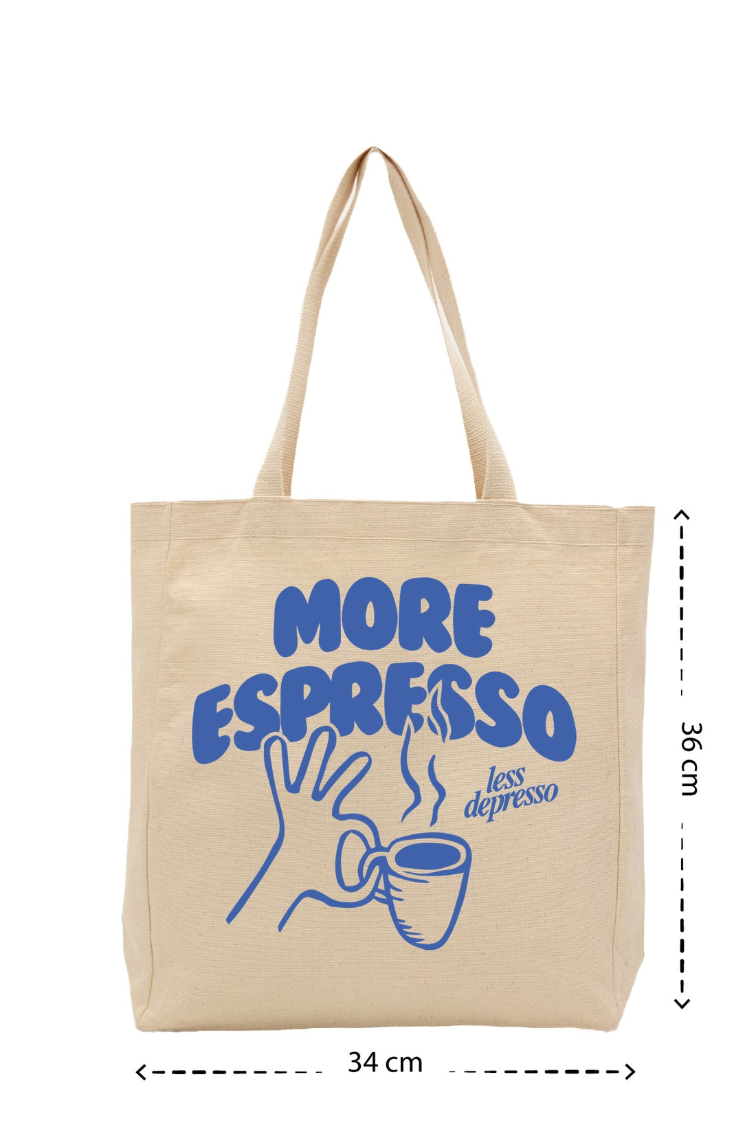More Espresso - Kanvas Çanta - Krem