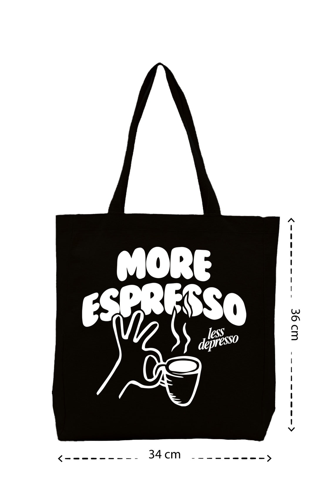 More Espresso - Kanvas Çanta - Krem