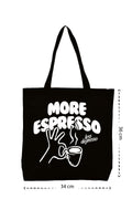 More Espresso - Kanvas Çanta - Siyah