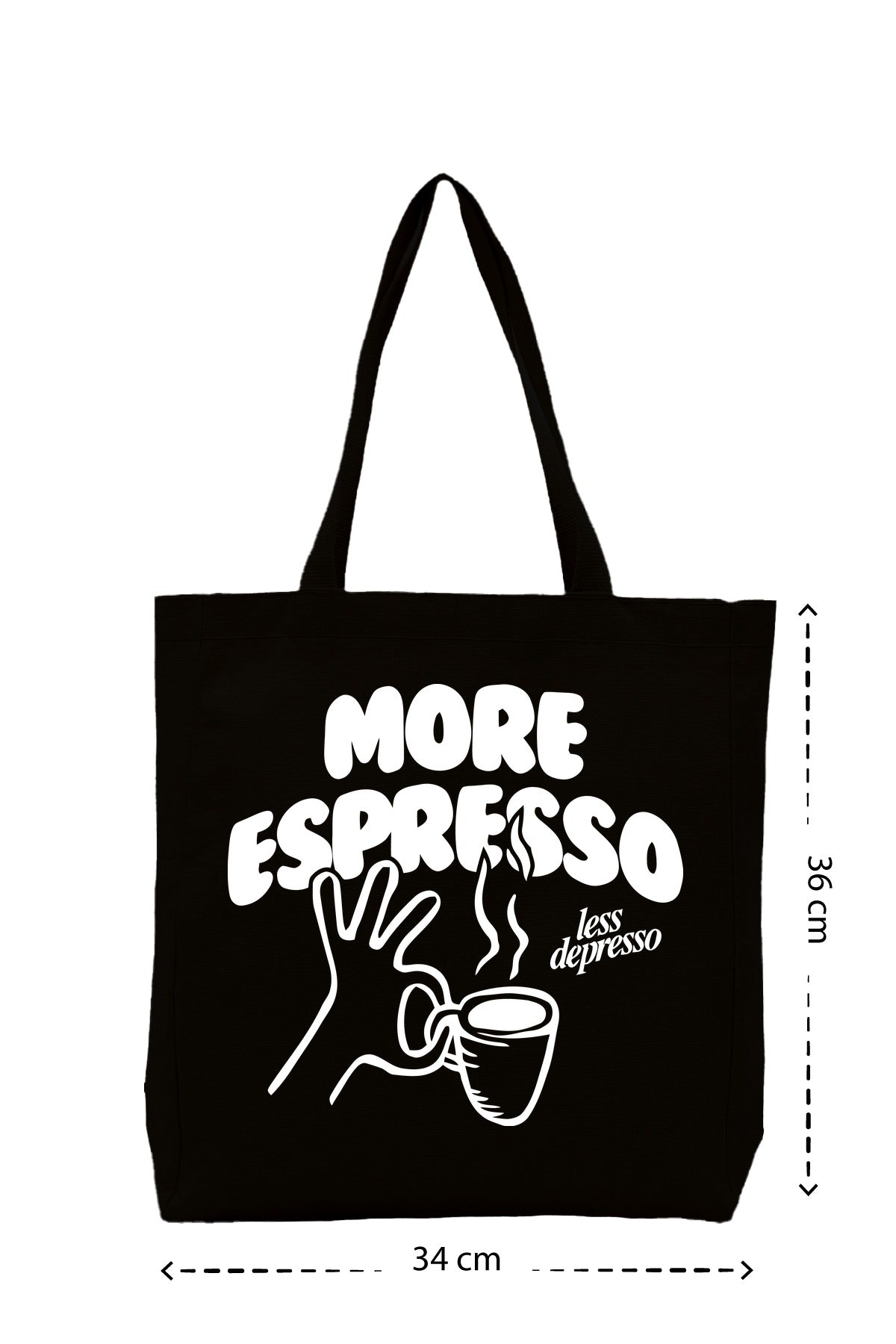 More Espresso - Kanvas Çanta - Siyah