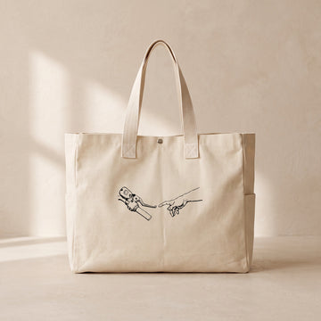 Motocycle Love - Çıtçıtlı Tote Bag
