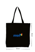 Msn - Kanvas Çanta - Siyah