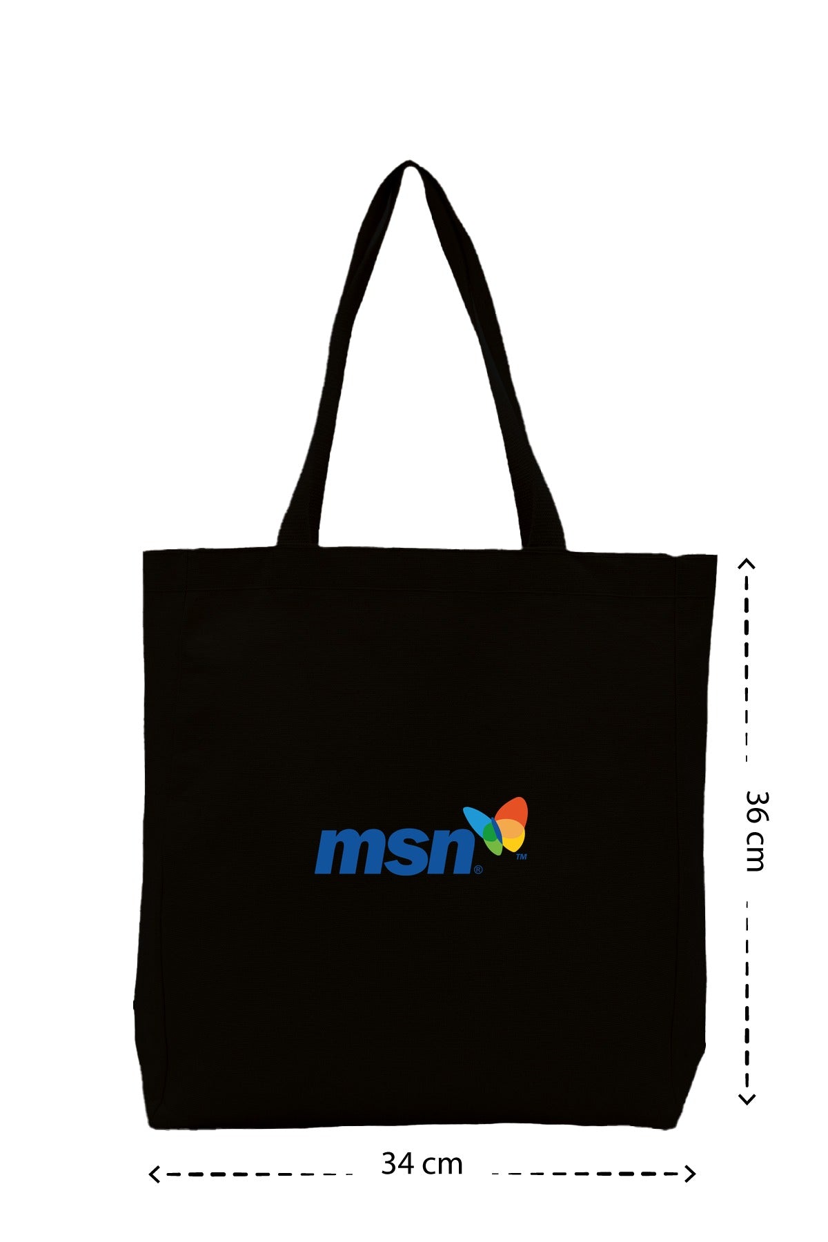 Msn - Kanvas Çanta - Siyah
