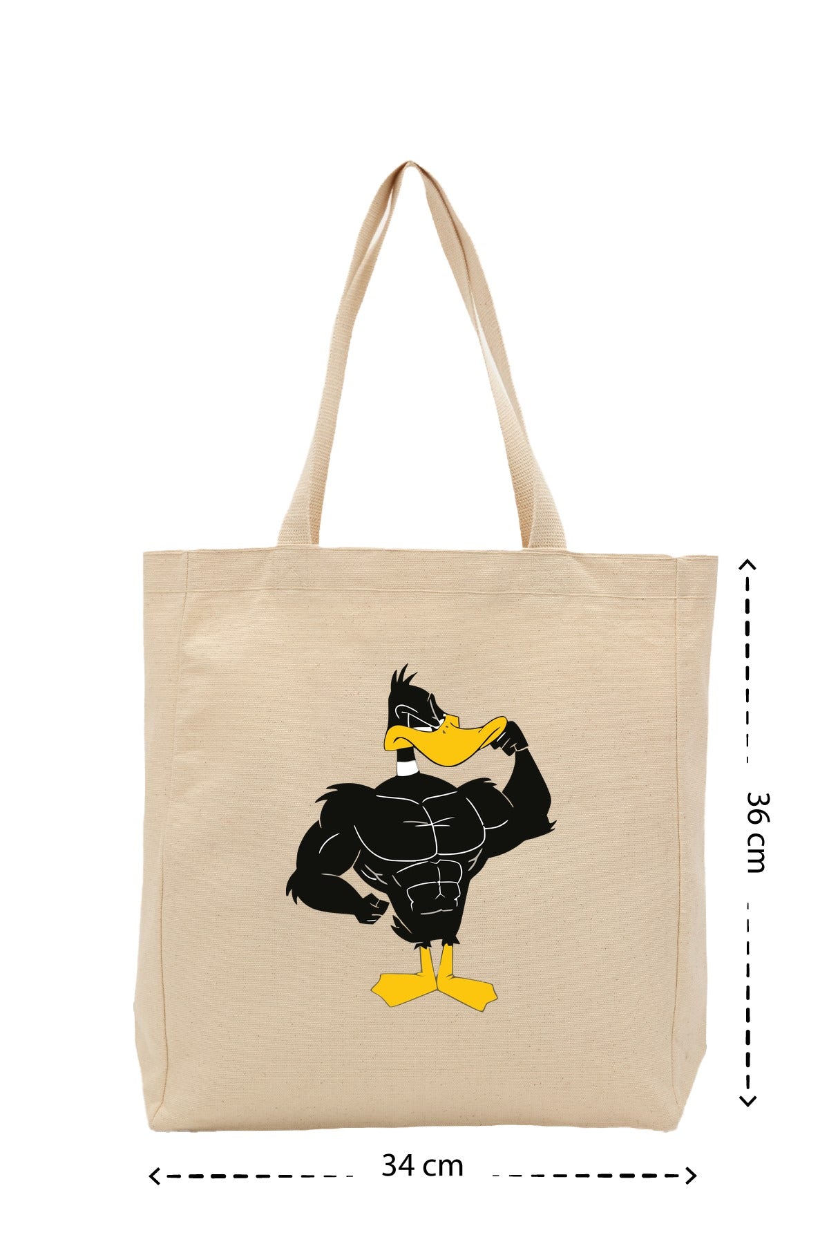 Muscle Duck - Kanvas Çanta - Krem