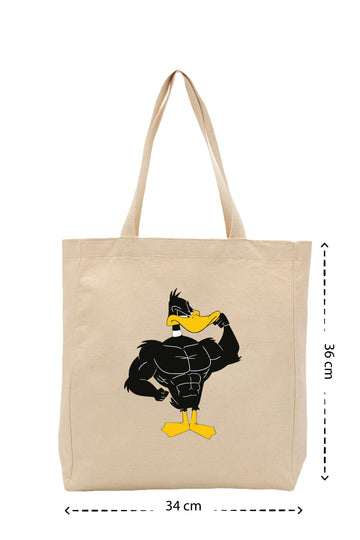Muscle Duck - Kanvas Çanta - Krem