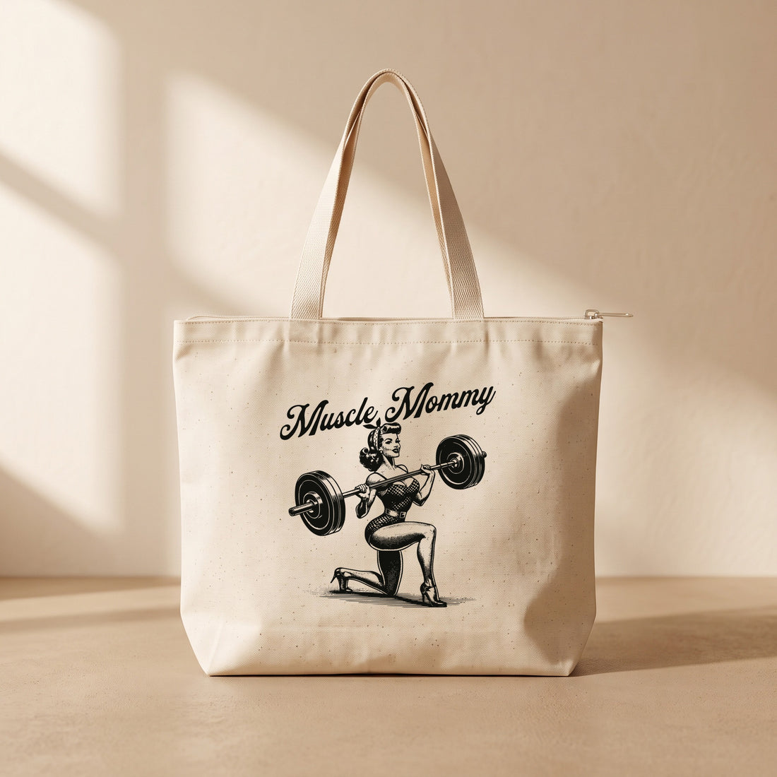 Muscle Mommy 2 - Fermuarlı Tote Bag