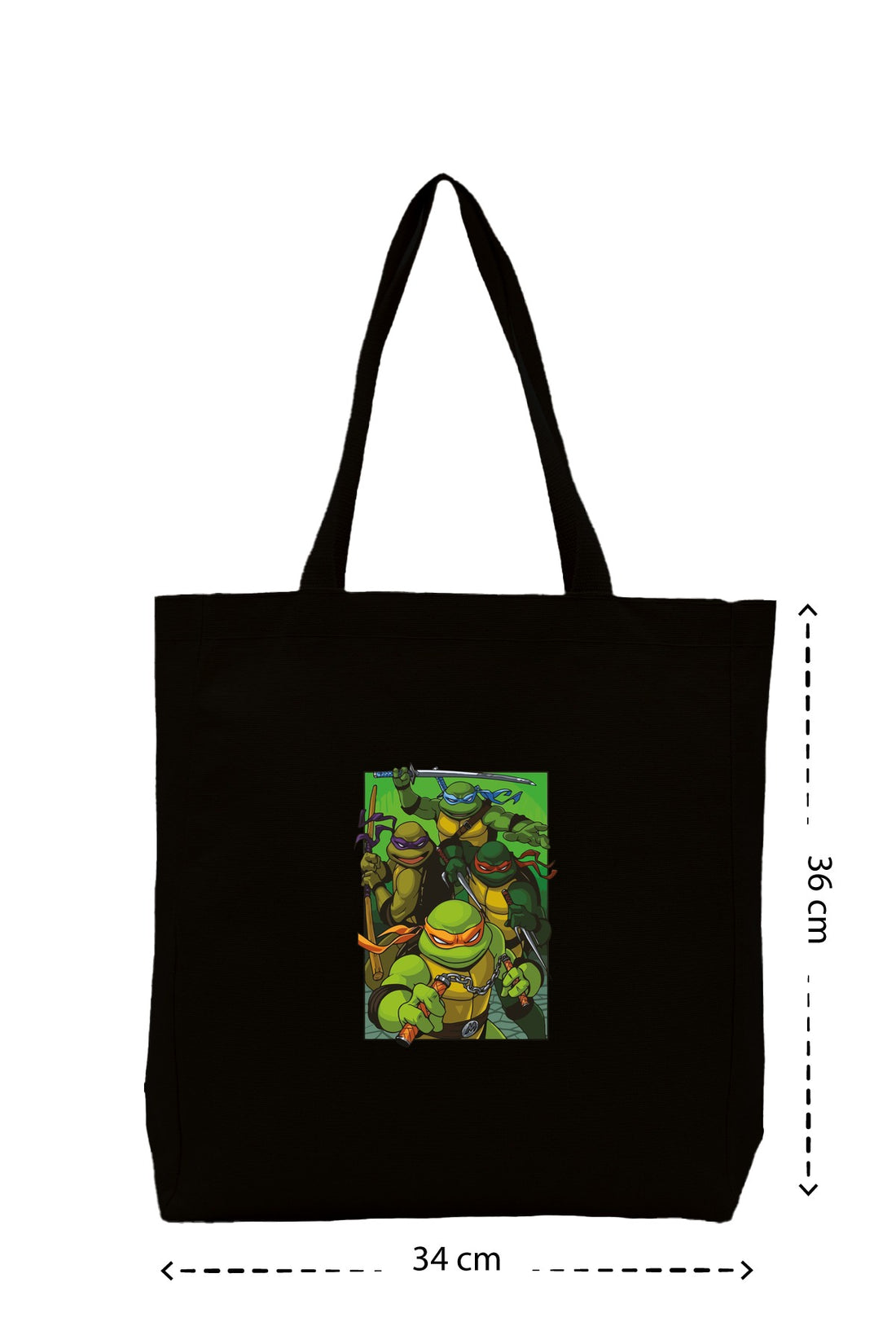 Ninja Turtles - Kanvas Çanta - Krem