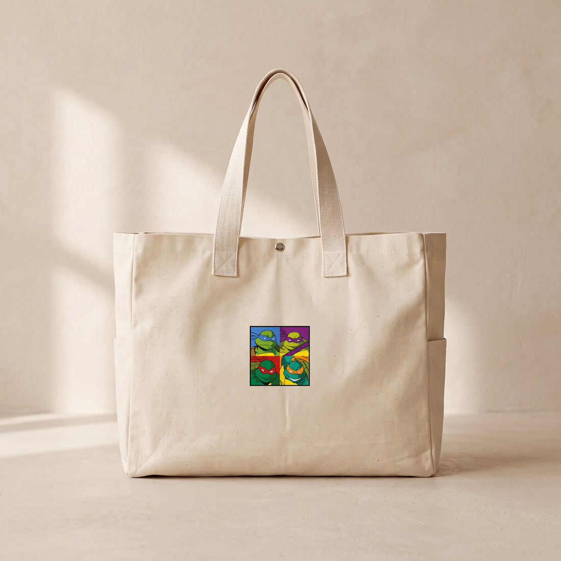 Ninja Turtles Team - Çıtçıtlı Tote Bag