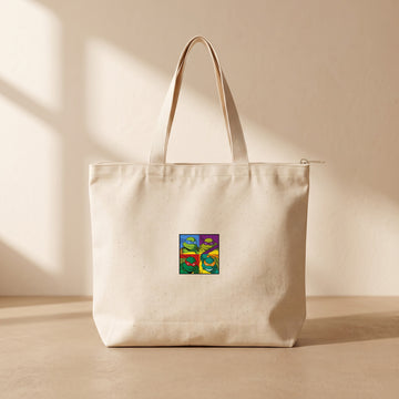Ninja Turtles Team - Fermuarlı Tote Bag