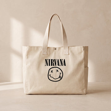 Nirvana - Çıtçıtlı Tote Bag