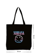 Nirvana Color - Kanvas Çanta - Siyah
