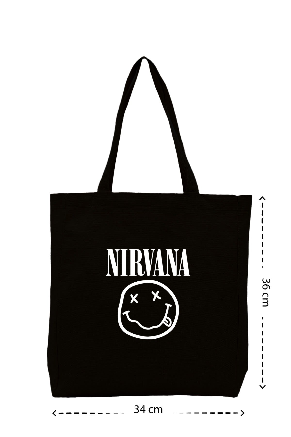 Nirvana - Kanvas Çanta - Siyah