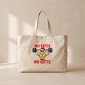No Lift No Gift - Çıtçıtlı Tote Bag