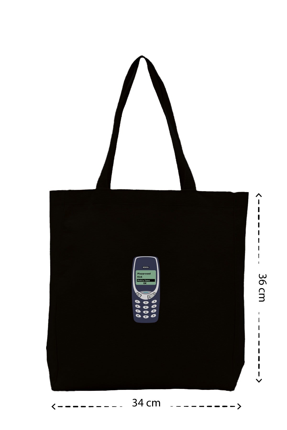 Nokia 3310 - Kanvas Çanta - Siyah