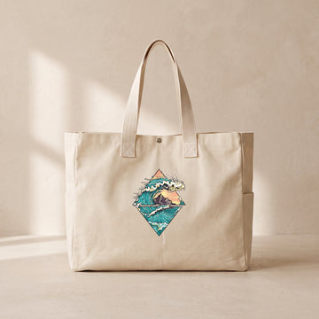 Ocean - Çıtçıtlı Tote Bag