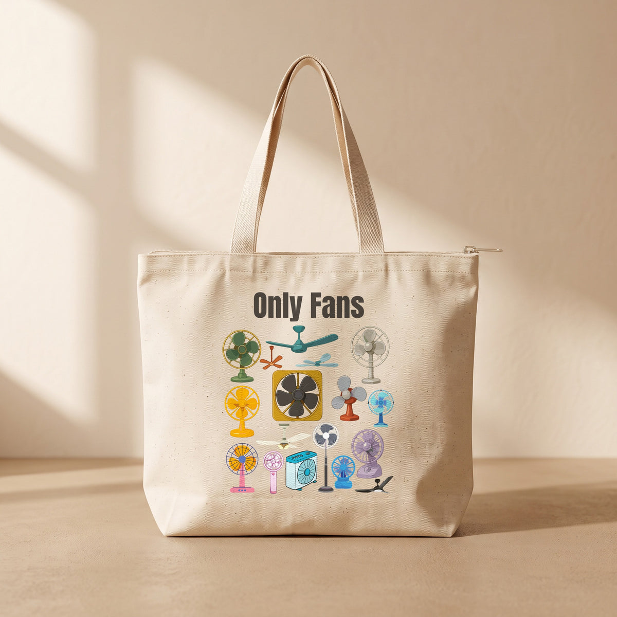 Only Fans - Fermuarlı Tote Bag
