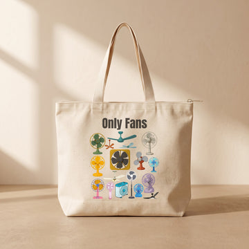 Only Fans - Fermuarlı Tote Bag