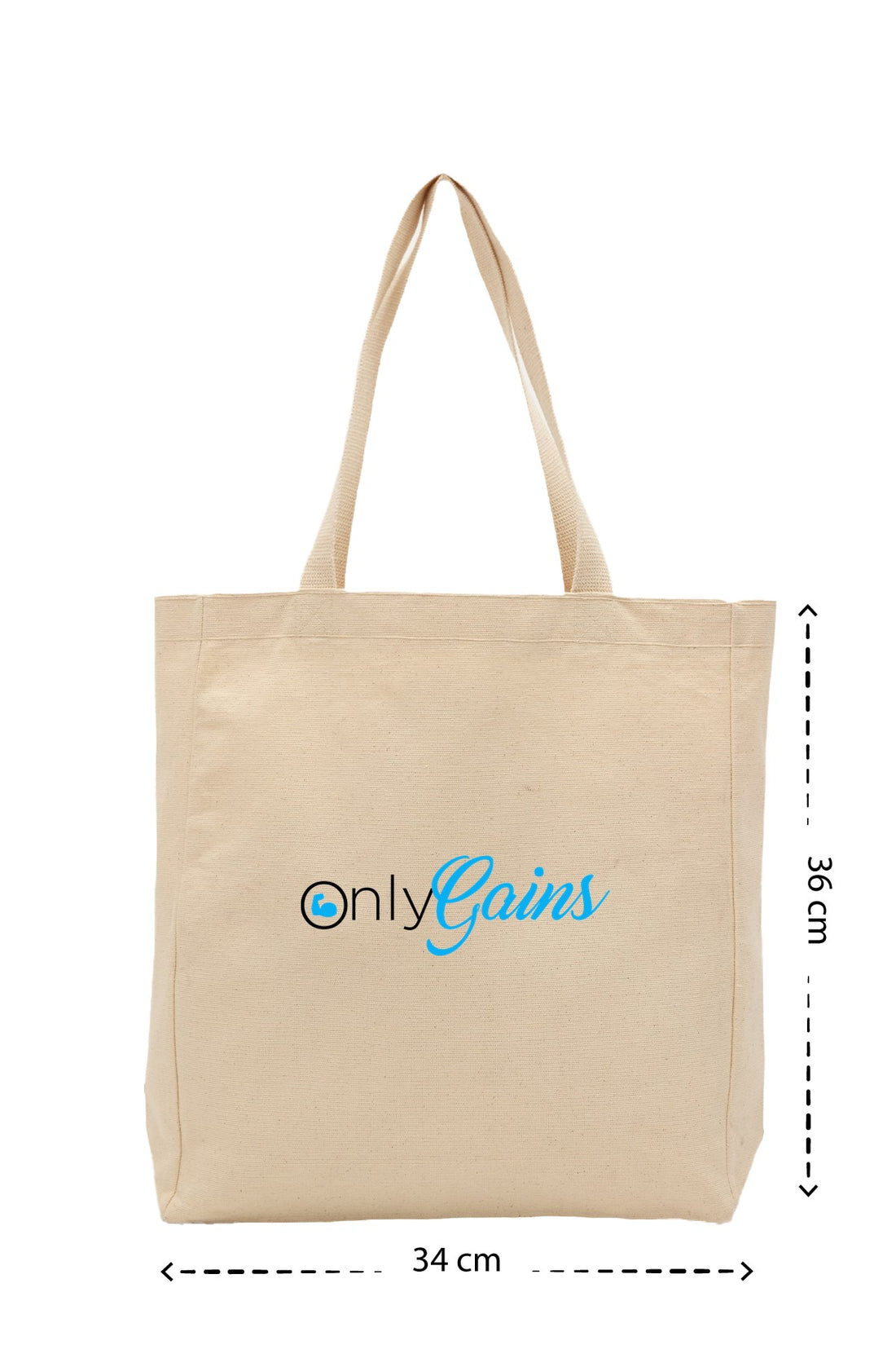 Onlygains - Kanvas Çanta - Krem