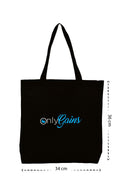 Onlygains - Kanvas Çanta - Siyah