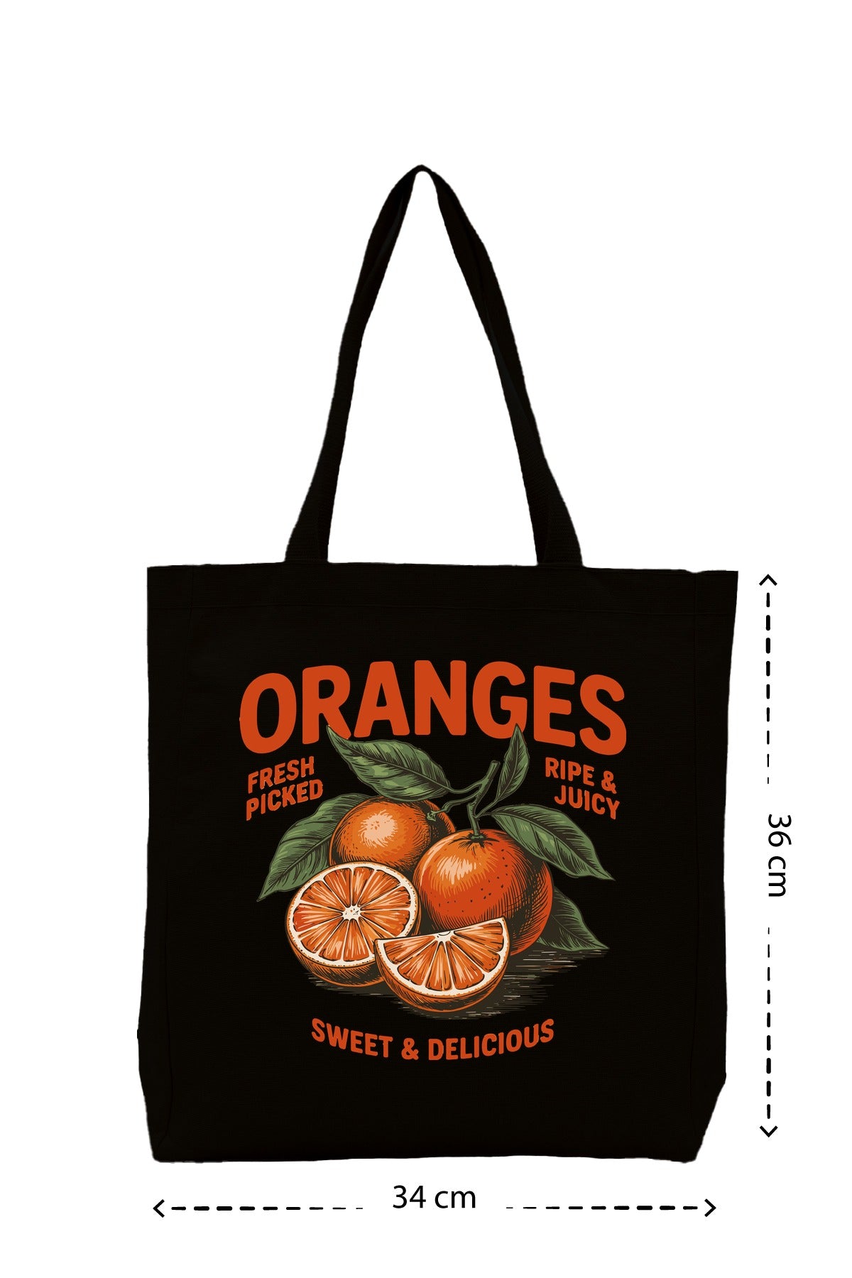 Oranges - Kanvas Çanta - Siyah