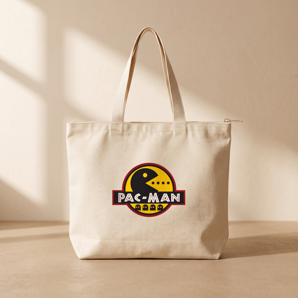 Pac-Man - Fermuarlı Tote Bag