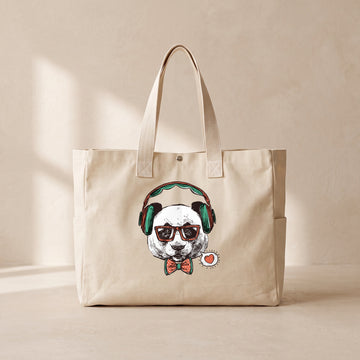 Panda - Çıtçıtlı Tote Bag
