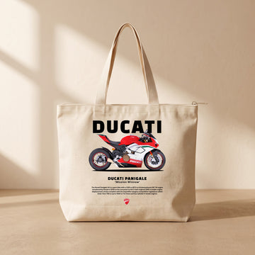 Panigale - Fermuarlı Tote Bag