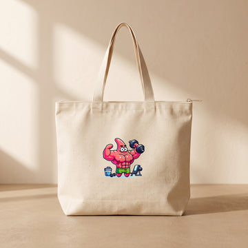 Patrick Gym - Fermuarlı Tote Bag